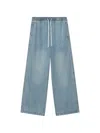 B+ab Drawstring Side-stripe Jeans In Blue