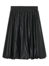 B+ab Elasticated Bubble-hem Midi Skirt In Black