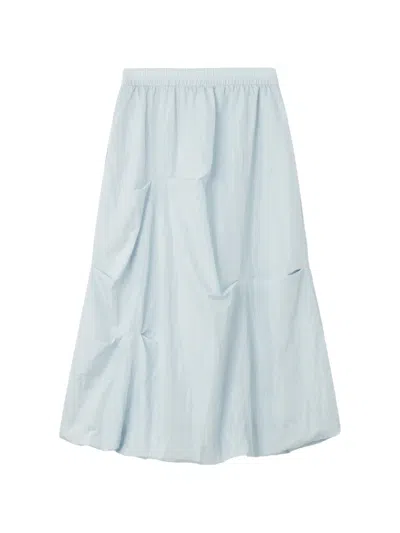 B+ab Elasticated-waist Balloon Midi Skirt In Blue