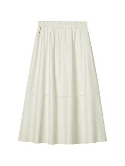 B+ab Elasticated-waistband Panelled Skirt In White