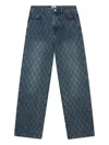 B+ab Embellished Jeans In Blue