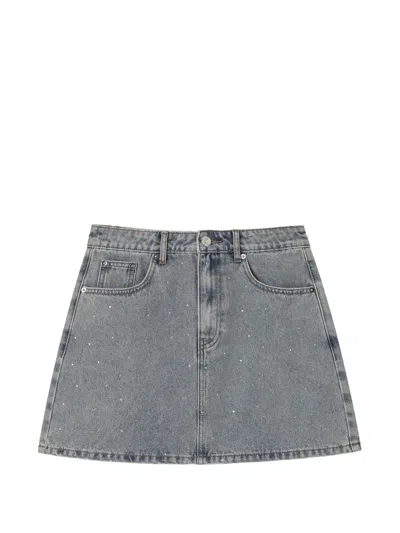 B+ab Embellished Mini Skirt In Blue