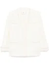 B+ab Embellished Trim Jacket In White