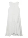 B+ab Embroidered-detail Midi Dress In White