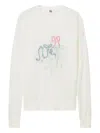 B+ab Embroidered Ribbon-detail Sweater In White