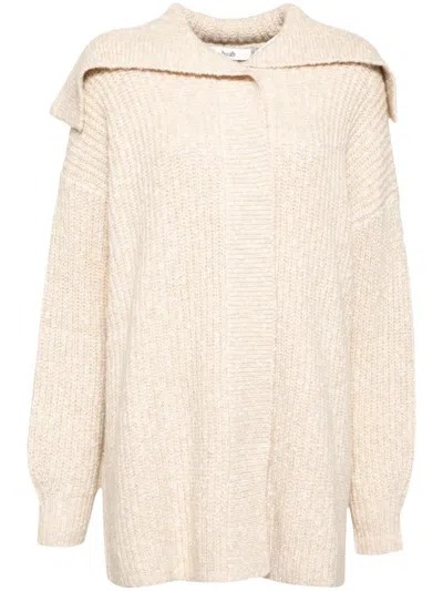 B+ab Exaggerated Collar Cardigan In 中性色