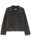 B+ab Exaggerated Collar Cardigan In Grey