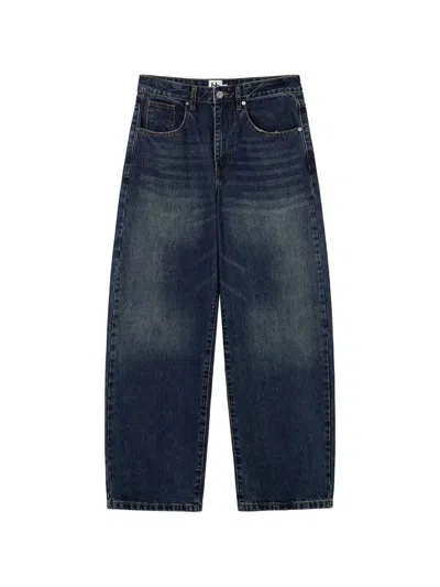 B+ab Faded-effect Wide-leg Jeans In Blue