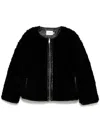 B+ab Faux-fur Jacket In Black