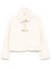 B+ab Faux-fur Jacket In Neutrals