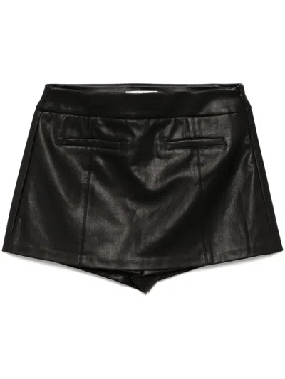 B+ab Faux-leather Shorts In Black