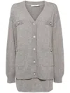 B+ab Faux-pearl Knitted Set In Grey