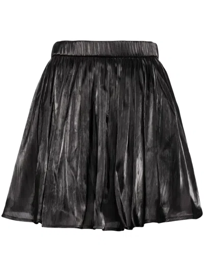 B+ab Flared Ruffled Skirt In Black