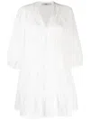 B+ab Flared Short Dress In Weiss
