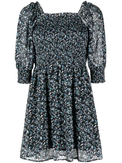 B+ab Floral-print Dress In Black