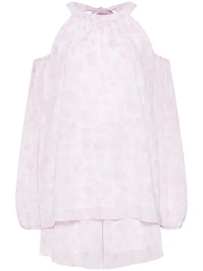 B+ab Floral-print Shorts Set In 粉色