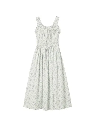 B+ab Floral-print Ruffled Dress In Multi
