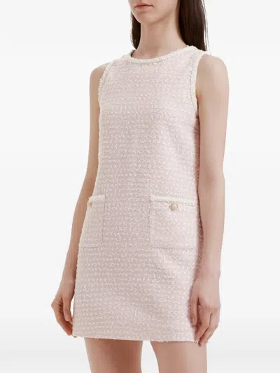 B+ab Frayed-details Mini Dress In Pink