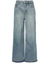 B+ab Fringed Relaxed Jeans In Blue