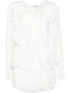 B+ab Fully-ruffled Muslin Co-ord Set In 白色