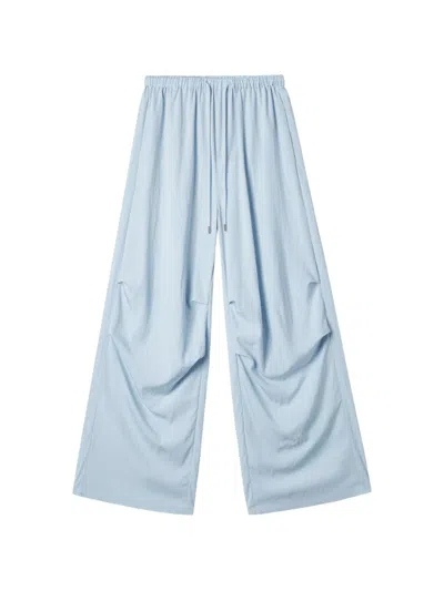 B+ab Gathered Wide Trousers In Blue