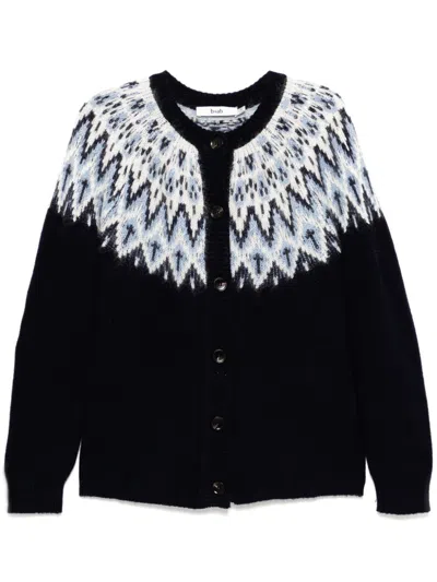 B+ab Button-up Cardigan In Blau