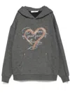 B+ab Graphic-print Hoodie In 灰色