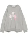 B+ab Graphic-print Sweatshirt In Grey
