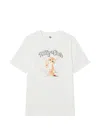 B+ab Graphic-print Drop-shoulder T-shirt In White