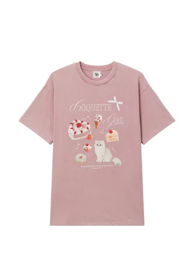 B+ab Graphic-print T-shirt In Pink
