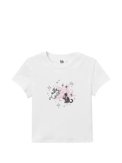 B+ab Graphic-print T-shirt In White