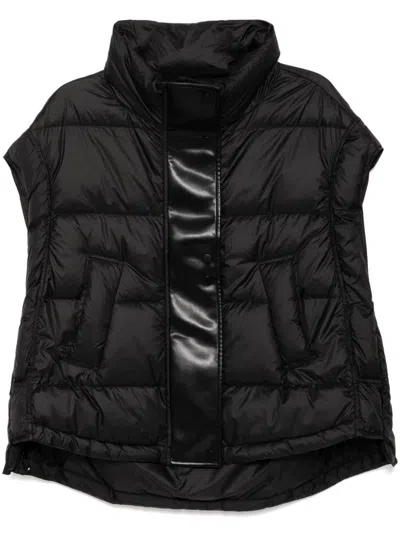 B+ab High-low Padded Gilet In Black