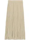 B+ab High-rise Crinkled Midi Skirt In Neutrals