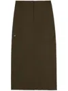 B+ab High-waisted Cargo Midi Skirt In 绿色