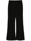 B+ab High-waisted Flared Trousers In Black