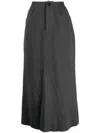 B+ab High-waisted Panelled Midi Skirt In Grau