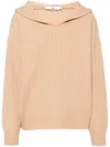 B+ab Hooded Jumper In Nude