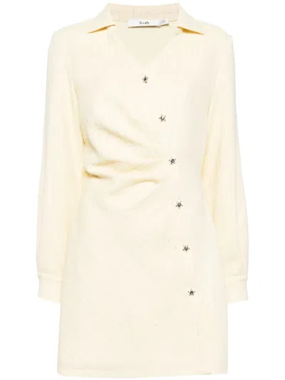 B+ab Injection Checked Minidress In 黄色