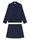 B+ab Jacket Skirt Set In Blue