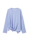 B+ab Knot Asymmetric Top In Blue