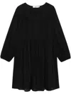 B+ab Lace-detail Cotton Smock Dress In Schwarz