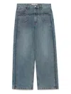 B+ab Layered-effect Jeans In Blue
