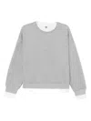 B+ab Layered Sweatshirt In Gray