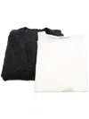 B+ab Gewickeltes Strick-sweatshirt Im Layering-look In Grau