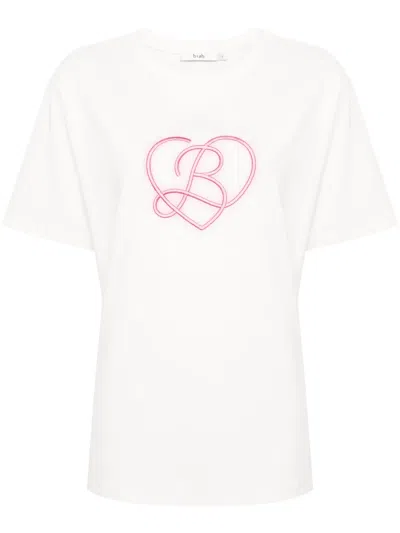 B+ab Logo-print Cotton T-shirt In White