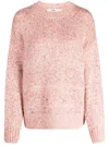 B+ab Mélange-effect Knitted Jumper In Multicolour