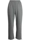B+ab Mélange Wide-leg Track Pants In Grey
