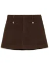 B+ab Mini Skirt In Brown