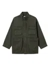 B+ab Multi-pockets Cotton Military Jacket In Green