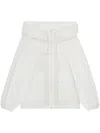 B+ab Oversized Gathered Hooded Jacket In White